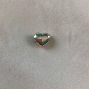 Silver heart pandora charm